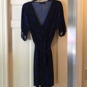 Apt 9 size large blue and black dress